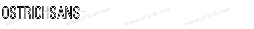 OstrichSans字体转换
