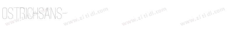 OstrichSans字体转换