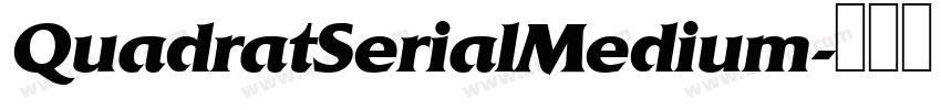 QuadratSerialMedium字体转换