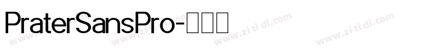 PraterSansPro字体转换