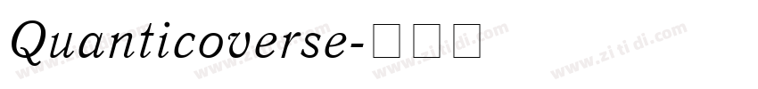 Quanticoverse字体转换
