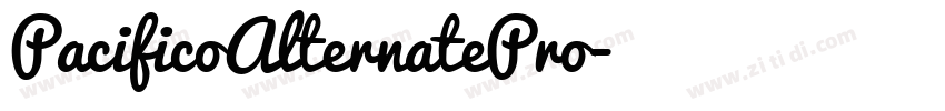 PacificoAlternatePro字体转换 PacificoAlternatePro字体转换