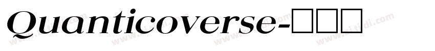 Quanticoverse字体转换