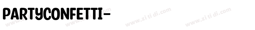 partyConfetti字体转换