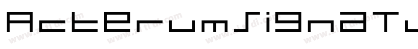 ActerumSignaTurePers字体转换