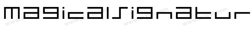 MagicalSignaturePers字体转换