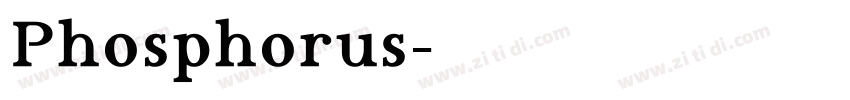 Phosphorus字体转换