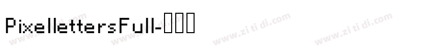 PixellettersFull字体转换