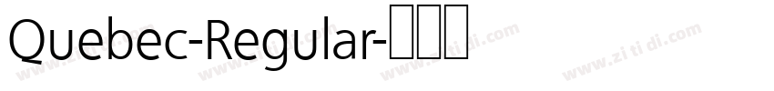Quebec-Regular字体转换
