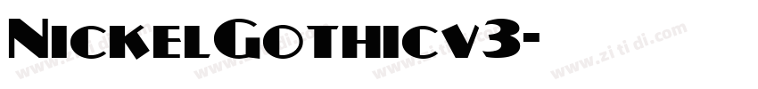 NickelGothicv3字体转换
