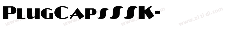 PlugCapsSSK字体转换