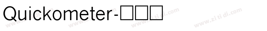 Quickometer字体转换
