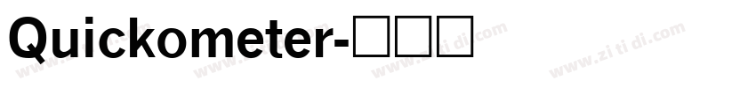 Quickometer字体转换