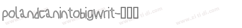 polandcanintobigwrit字体转换