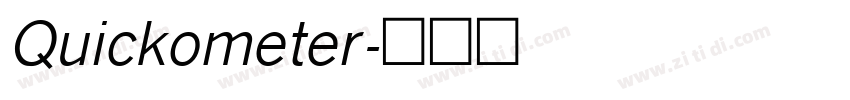 Quickometer字体转换