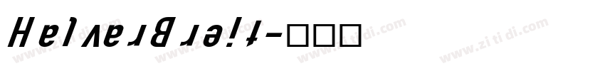 HalvarBreit字体转换