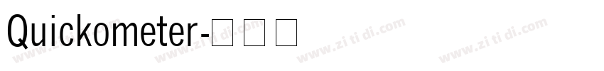 Quickometer字体转换
