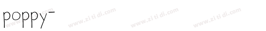 poppy字体转换