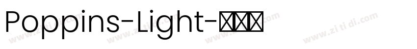 Poppins-Light字体转换