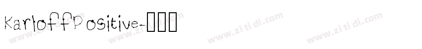 KarloffPositive字体转换