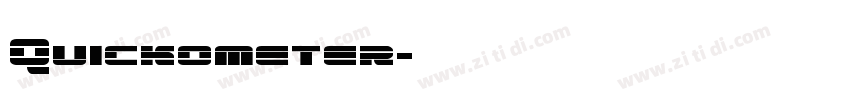 Quickometer字体转换