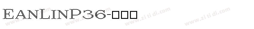 EanLinP36字体转换