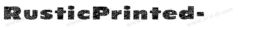 RusticPrinted字体转换