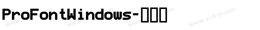 ProFontWindows字体转换