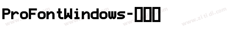 ProFontWindows字体转换
