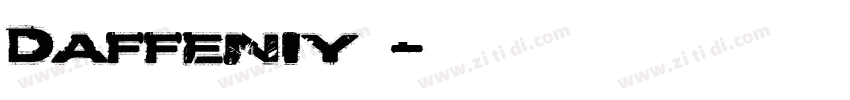Daffeniy家族字体转换