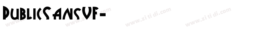 PublicSansVF字体转换