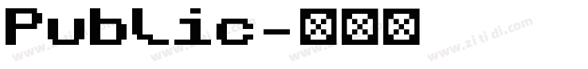 Public字体转换