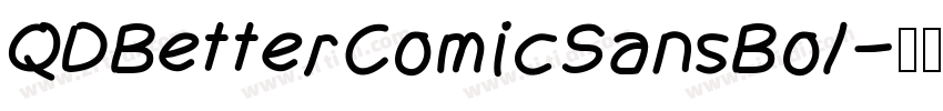 QDBetterComicSansBol字体转换