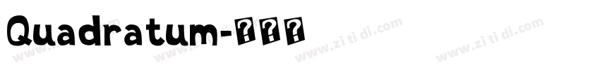 Quadratum字体转换
