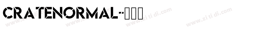 CrateNormal字体转换