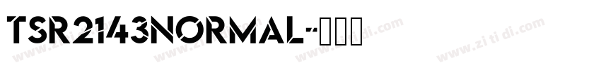TSR2143Normal字体转换