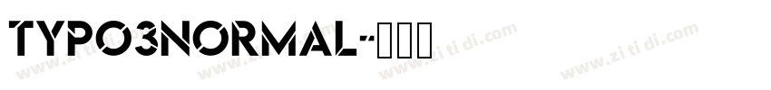typo3Normal字体转换