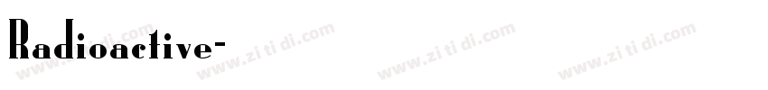 Radioactive字体转换