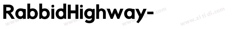 RabbidHighway字体转换