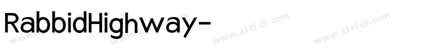 RabbidHighway字体转换