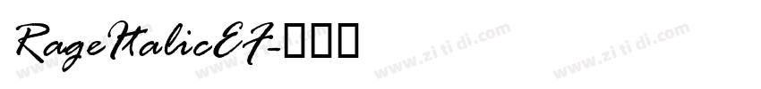 RageItalicEF字体转换