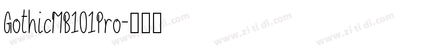 GothicMB101Pro字体转换