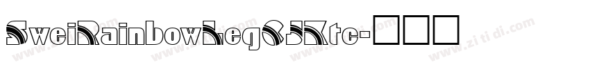 SweiRainbowLegCJKtc字体转换