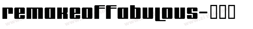 remakeoffabulous字体转换