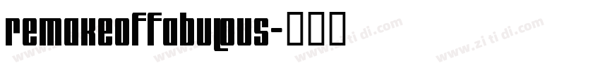 remakeoffabulous字体转换