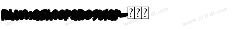 RhumaSineraRegular字体转换