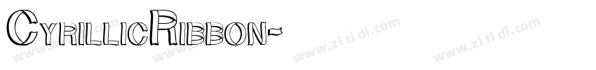CyrillicRibbon字体转换