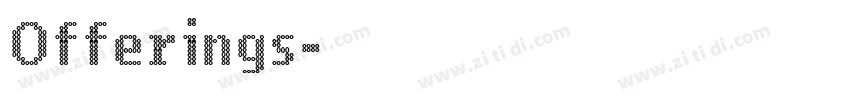 Offerings字体转换