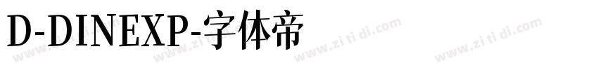 D-DINEXP字体转换