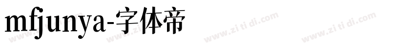 mfjunya字体转换